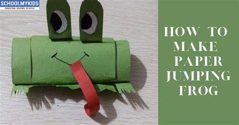How To Make Paper Jumping Frog Easy Kids Origami Schoolmykids