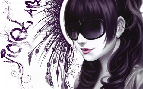 1920x1200 Girl Glasses Style Vector Wallpaper Coolwallpapersme