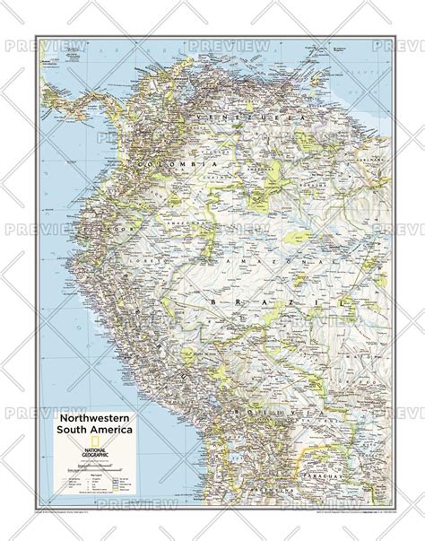Northwestern South America Map National Geographic