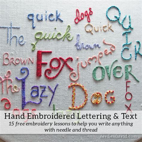 Hand Embroidery Lettering And Text Index Hand Embroidery Letters
