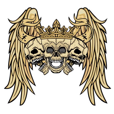 Grunge Skull Coat Of Arms Skull Art Vector Art Coat Of Arms