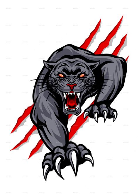 Black Panther Mascot Logo By Anggaagustiya Graphicriver