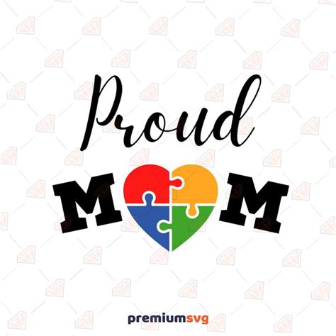 Proud Autism Mom Svg Autism Mom Svg Cricut Premiumsvg
