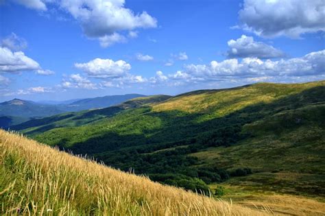 Free Picture Hilltop Landscape Blue Sky Nature Grass Field