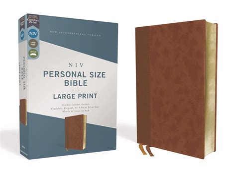 Niv Large Print Personal Size Bible Brown Niv Zondervan Bible