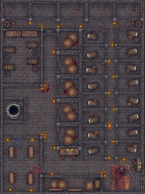 Reddit Inkarnate Underground Prison Battlemap Style Dungeon Maps