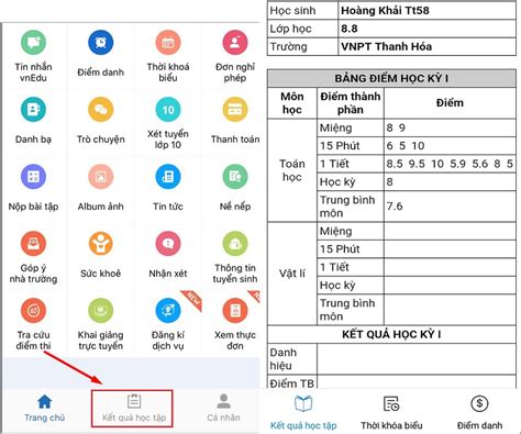 Ngoài tra cứu điểm ra, phần mềm vnedu còn cho phép các bậc phụ huynh có thể xem thời khoá biểu như vậy, với hướng dẫn này bạn có thể tra cứu điểm thi trên phần mềm vnedu một cách tiện lợi nhất. Hướng dẫn sử dụng vnedu tra cứu điểm Siêu Dễ - VNPTGroup