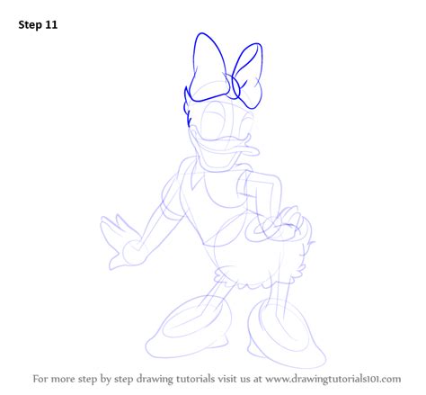 Learn How To Draw A Daisy Duck Daisy Duck Step By Step Drawing