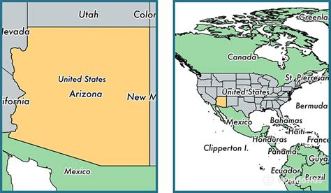 Where Is Arizona State Where Is Arizona Located In The World