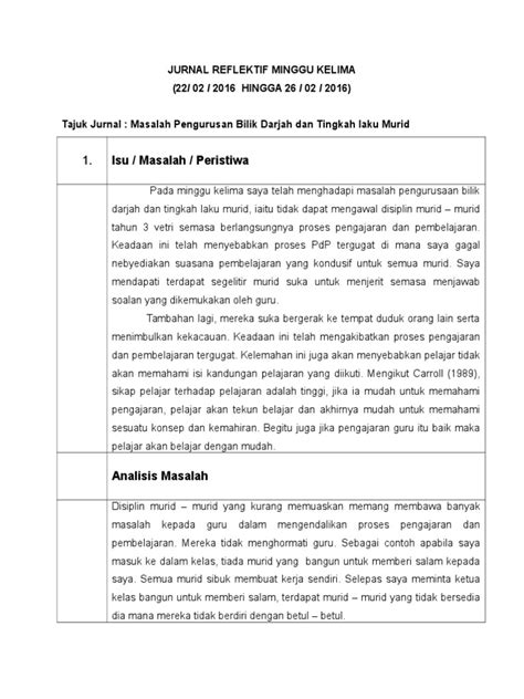 Tingkah laku keibubapaan dan penyesuaian tingkah laku anak. Minggu 5( Masalah Pengurusan Bilik Darjah Dan Tingkah Laku ...