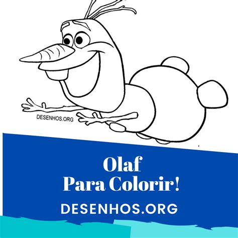 Mais De 50 Desenhos Do Olaf Para Colorir
