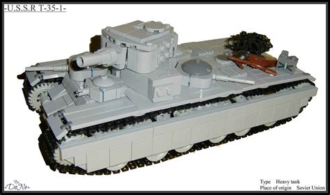 Lego Ww2 Ussr T 35 1 Heavy Tank My Latest Creation T Flickr