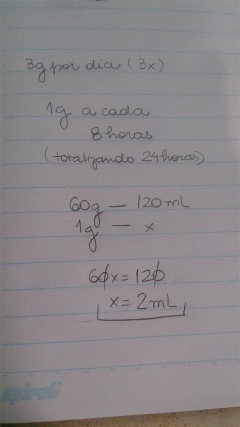 Um certo remédio contem 60 gramas de um componente ativo X dissolvido