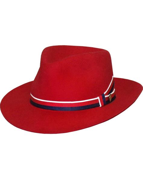 Stetson Aviatrix Fedora Hat Red Fedora Mens Dress Hats Fedora Hat