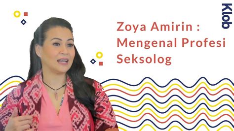 Zoya Amirin Mengenal Profesi Seksolog Youtube