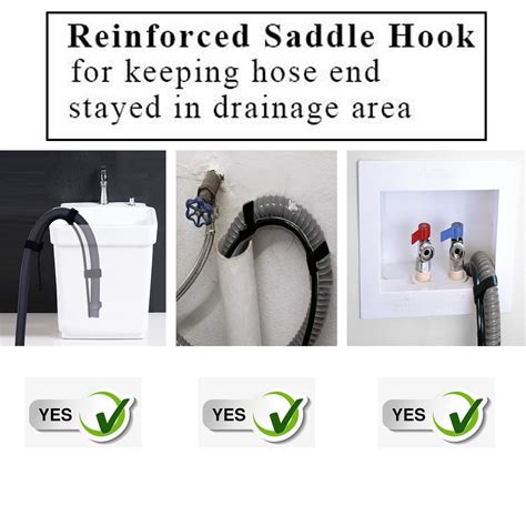Universal Washing Machine Dishwasher Drain Hose Outlet Extension Pipe Clamp Clip Ebay