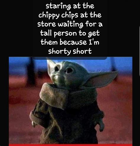 Pin By Leslie Anderson On Baby Yoda Tall Person Shorties Shorts Yoda