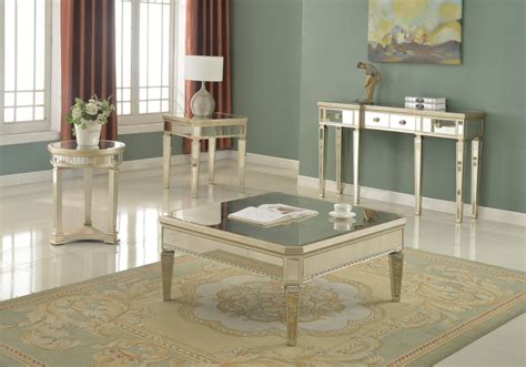borghese mirrored square  table