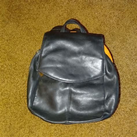 Tignanello Bags Tignanello Soft Black Leather Backpack Bag Poshmark