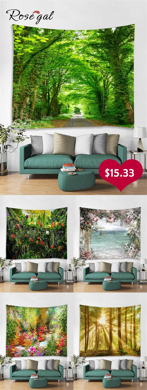 Rosegal Forest Avenue Print Tapestry Wall Hanging Art