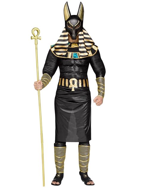 Anubis The Jackal Egyptian God Of Dead War Ancient Egypt Adult Mens Costume Os Ebay