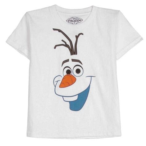 Disney Frozen Olaf Big Face Mens White T Shirt Disney Frozen Olaf