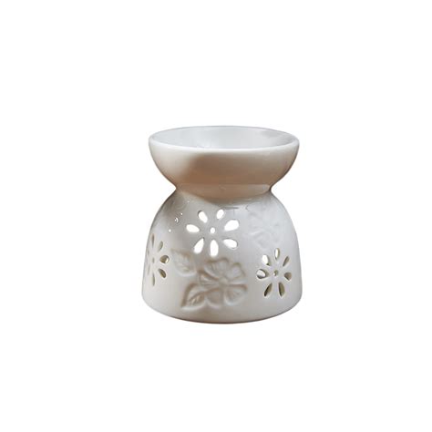 Decorative Metal Essential Oil Burner Wax Melting With Ceramic Bowl Home Aroma Diffuser Cand 最大