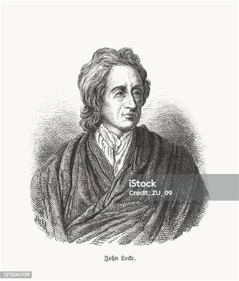 John Locke English Physician And Philosopher Woodcut Published 1893