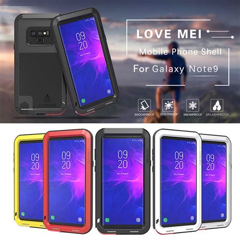 Lovemei Powerful Metal Waterproof Cover For Samsung Galaxy Note 9 Case