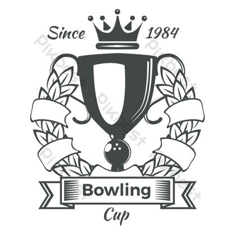 Vintage Bowling Club Logo Png Png Images Eps Free Download Pikbest