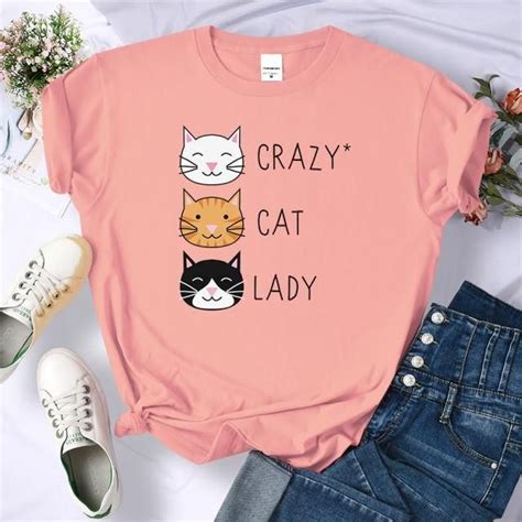 Cat Lady T Shirt T Shirts For Women Crazy Cat Lady Crazy Cats