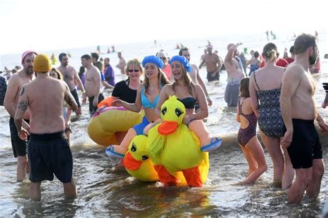 Thousands Turn Out For New Years Day Swims Around Wales Wales Online