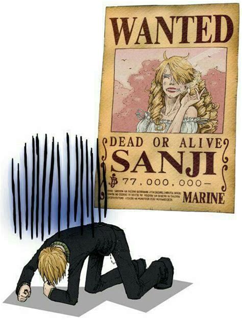 Doujinshi One Piece Remake Lại Sanjis Poster Truy Nã Trước Timeskip