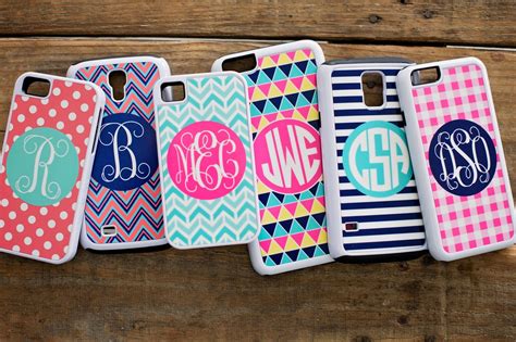 Monogram Phone Case Iphone And Galaxy Custom Personalized