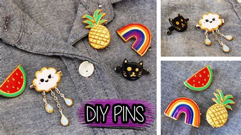 💜diy Haz Tus Propios Pins💜 Fácil Masa Flexible Youtube