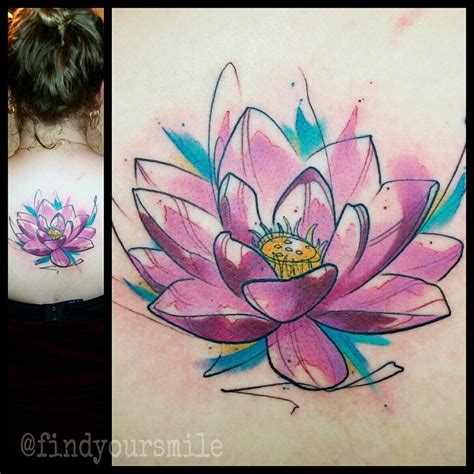 49 Watercolor Lotus Tattoos Ideas