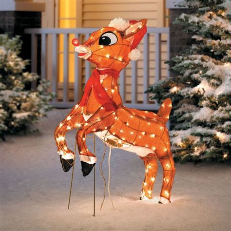 Frontgate christmas decorations reindeers pictures. Rudolph appears to be taking off into flight in this ...