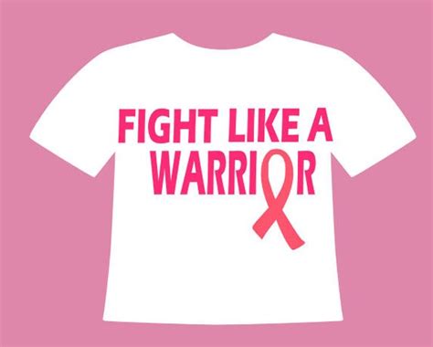 Fight Like A Warrior Breast Cancer Awareness Svg Cutting