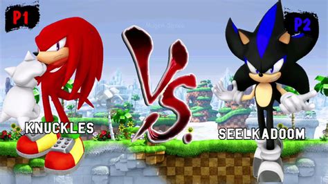 Knuckles Vs Seelkadoom And Mighty I Sonic Mugen Youtube