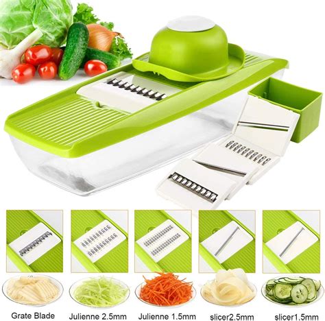 Ourokhome Mandoline Slicer Vegetable Cutter Multi Function Food Slicer