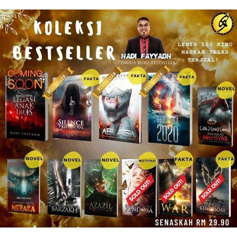 Koleksi Novel Popular Bestseller Hadi Fayyadh Shopee Malaysia