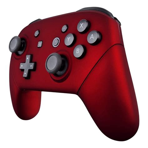 Soft Touch Red Custom Nintendo Switch Pro Controller - Defy Gaming