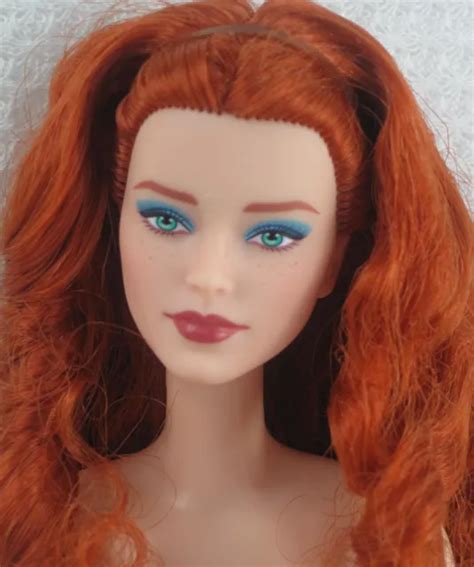 Nude Made To Move Barbie Doll Signature Looks Victoria Face Curly Red Hair Picclick