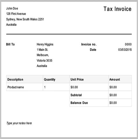 14 Free Tax Invoice Templates Wordexcel Ai