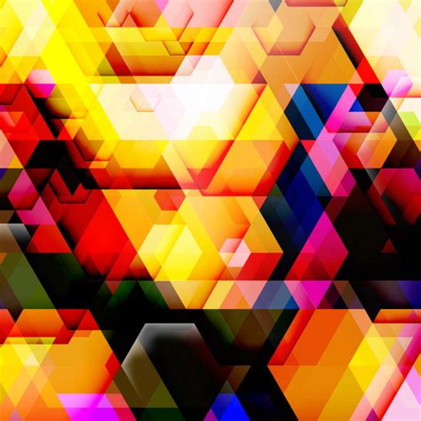 Multicolor Geometric Shapes Backgrounds Vectors 06 Free Download