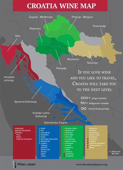 Croatian Wine Map Wine Regions Of Croatia The Wine And More
