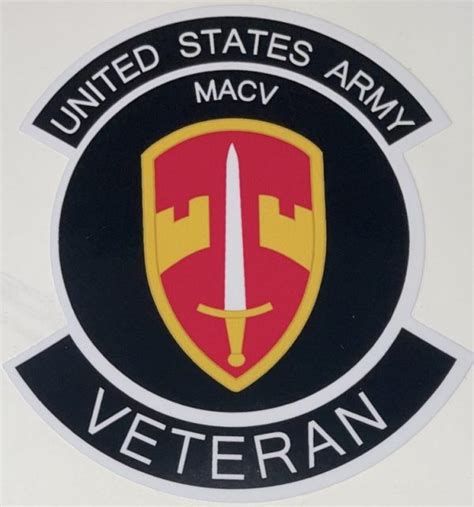 Us Army Macv Military Assistance Command Vietnam Veteran Sticker