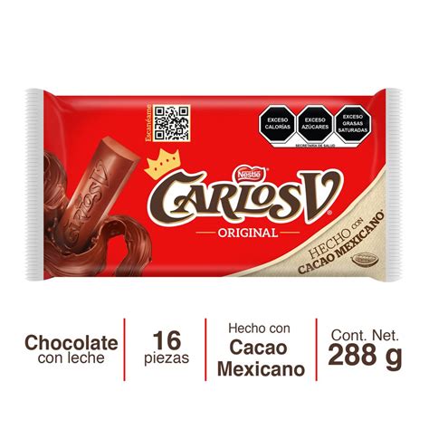 Chocolate Con Leche Carlos V Bolsa Barras G C U Soriana