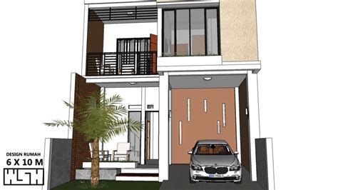 This video contains a minimalist residential design size of 6m x 10m, this it has 3 bedrooms 1 family room, 1 pantry room and 2 gardens in front and at the. 95 Gambar Desain Rumah Minimalis 6X10 2 Lantai Paling Banyak di Minati - Deagam Design
