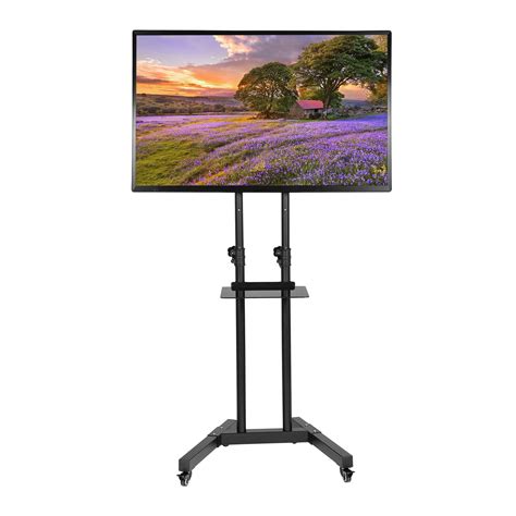 universal 32 65 inch rolling mobile tv stand flat screen tv carts mount led lcd 712424356754 ebay